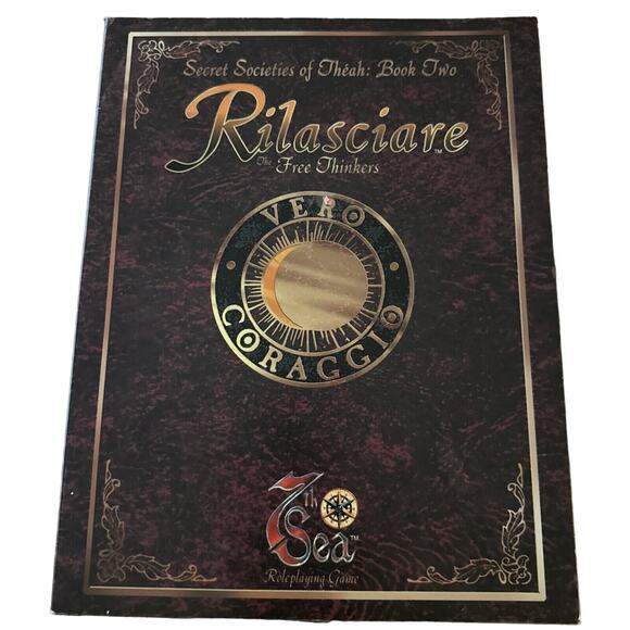 7th Sea Rilasciare The Free Thinkers Secret Societies Theah 2 RPG ROLE PLAYING - Picture 1 of 5